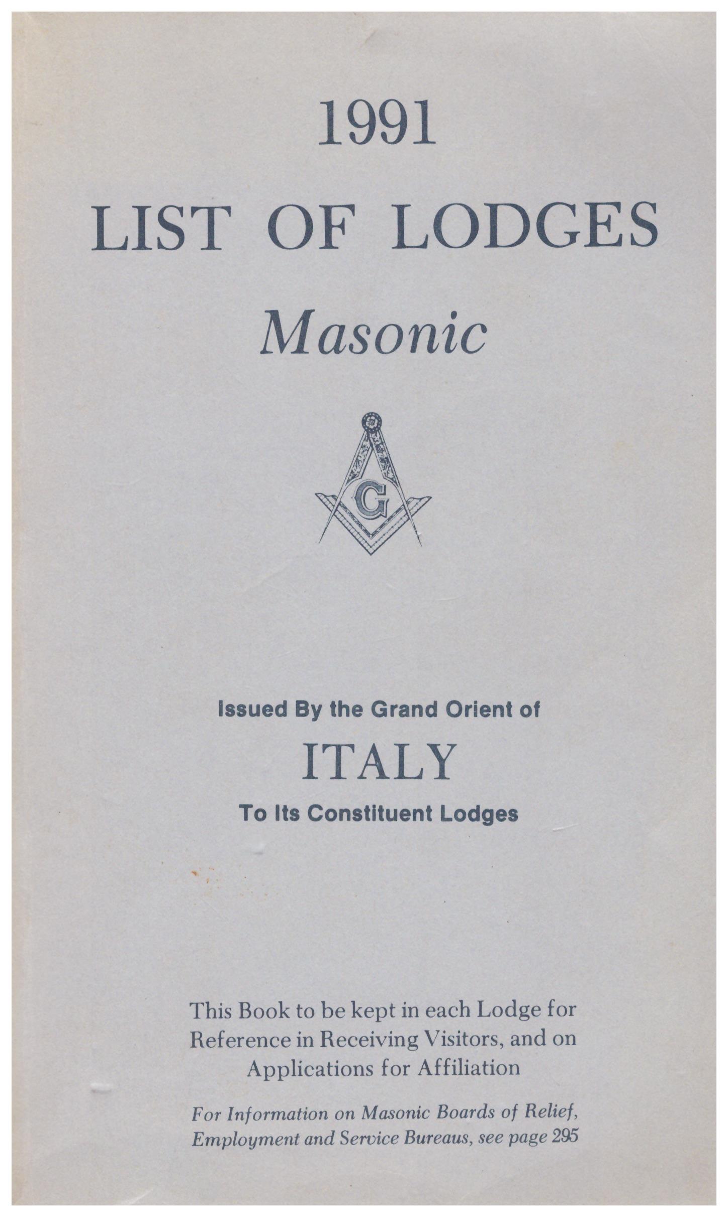 List of lodges. Masonic.